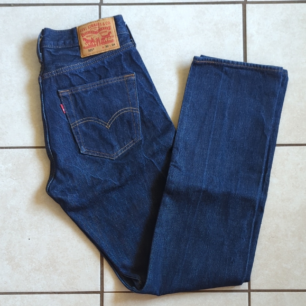 Levi's Women's Dark Indigo Straight Jeans